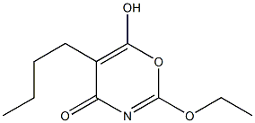 6H-1,3-Oxazin-6-one,5-butyl-2-ethoxy-4-hydroxy-(9CI) Structure