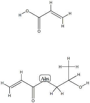 2-丙烯酸与2-丙烯酸-1,2-丙二醇酯的聚合物 结构式