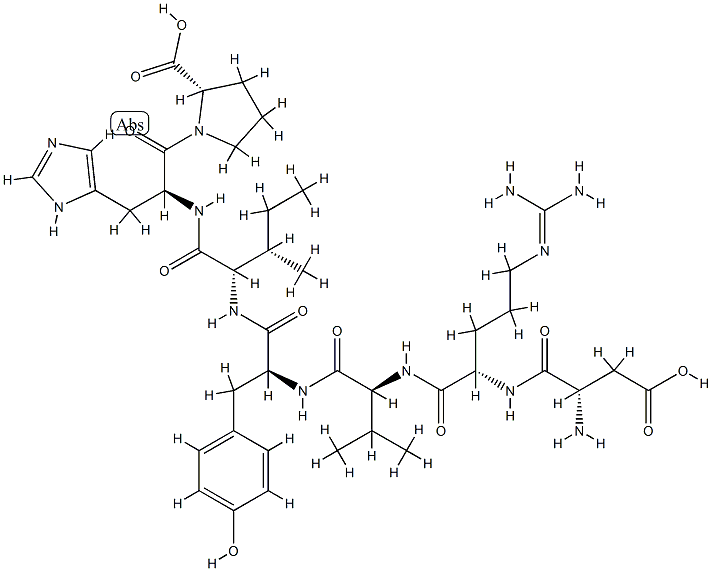 angiotensin II, des-Phe(8)- Structure