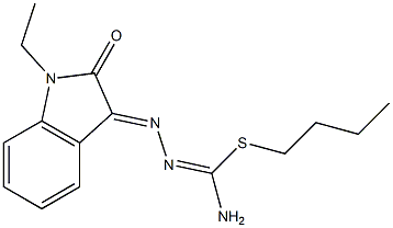 1-ethylisatin-S-n-butylisothiosemicarbazone,39497-42-2,结构式