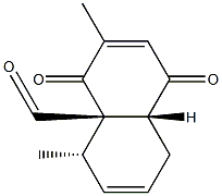 4a(4H)-Naphthalenecarboxaldehyde, 1,5,8,8a-tetrahydro-3,5-dimethyl-1,4-dioxo-, (4aR,5R,8aS)-rel- (9CI)|