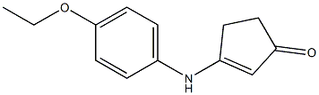 2-Cyclopenten-1-one,3-[(4-ethoxyphenyl)amino]-(9CI) Structure