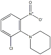 1-(2-chloro-6-nitrophenyl)piperidine 化学構造式