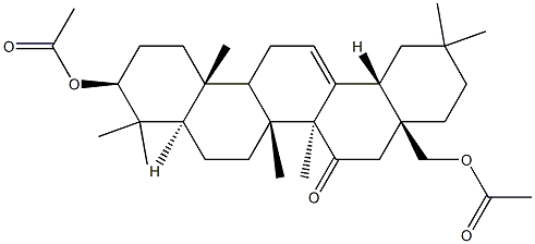 3β,28-Bis(acetyloxy)olean-12-en-15-one Struktur