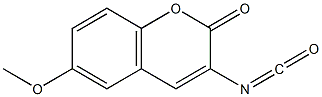 2H-1-Benzopyran-2-one,3-isocyanato-6-methoxy-(9CI) 化学構造式