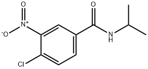 4-chloro-3-nitro-N-(propan-2-yl)benzamide 化学構造式