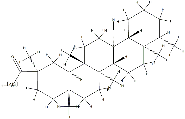 D:A-フリードオレアナン-29-酸 化学構造式