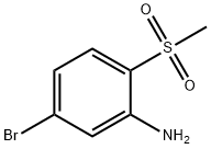 5-溴-2-甲磺酰基苯胺 结构式