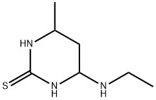 2(1H)-Pyrimidinethione,4-(ethylamino)tetrahydro-6-methyl-(9CI) 化学構造式