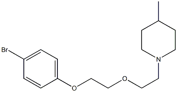1-{2-[2-(4-bromophenoxy)ethoxy]ethyl}-4-methylpiperidine 结构式