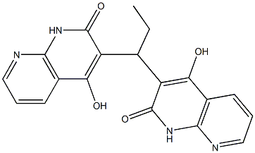 1,8-Naphthyridin-2(1H)-one,3,3-propylidenebis[4-hydroxy-(9CI) Structure