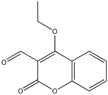 2H-1-Benzopyran-3-carboxaldehyde,4-ethoxy-2-oxo-(9CI) 结构式