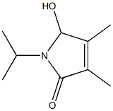 2H-Pyrrol-2-one,1,5-dihydro-5-hydroxy-3,4-dimethyl-1-(1-methylethyl)-(9CI) Structure