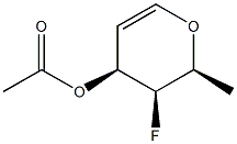 3-O-ACETYL-4-FLUORO-L-FUCAL, Structure