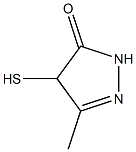 3H-Pyrazol-3-one,2,4-dihydro-4-mercapto-5-methyl-(9CI) Structure