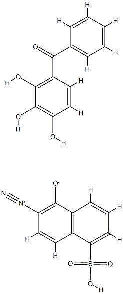 6-重氮基-5,6-二氢-5-氧代萘-1-磺酸单(2,3,4-三羟基二苯甲酮)酯,40377-69-3,结构式