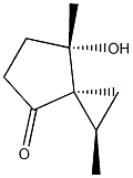 Spiro[2.4]heptan-4-one, 7-hydroxy-1,7-dimethyl-, (1R,3R,7S)-rel- (9CI) Struktur