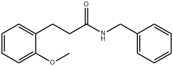 N-BENZYL-尾-(2-METHOXYPHENYL)-PROPIONAMID,40478-32-8,结构式