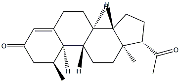 1α-Methyl-19-norpregn-4-ene-3,20-dione 结构式