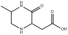 2-Piperazineaceticacid,5-methyl-3-oxo-(9CI) Struktur