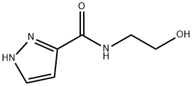 N-(2-羟基乙基)-2H-吡唑-3-甲酰胺, 405278-69-5, 结构式