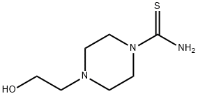 1-Piperazinecarbothioamide,4-(2-hydroxyethyl)-(9CI) 化学構造式