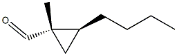 Cyclopropanecarboxaldehyde, 2-butyl-1-methyl-, (1R,2R)-rel- (9CI) Structure