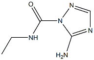 1H-1,2,4-Triazole-1-carboxamide,5-amino-N-ethyl-(9CI) 结构式