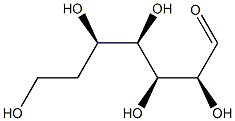 6-deoxy-manno-heptopyranose 化学構造式