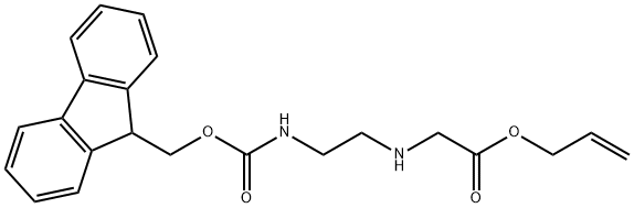 N-芴甲氧羰基乙二胺基乙酸丙烯酯盐酸盐 结构式