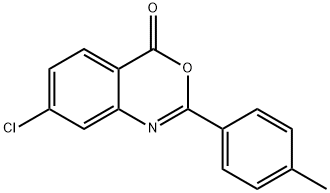 7-chloro-2-(4-methylphenyl)-4H-3,1-benzoxazin-4-one 结构式