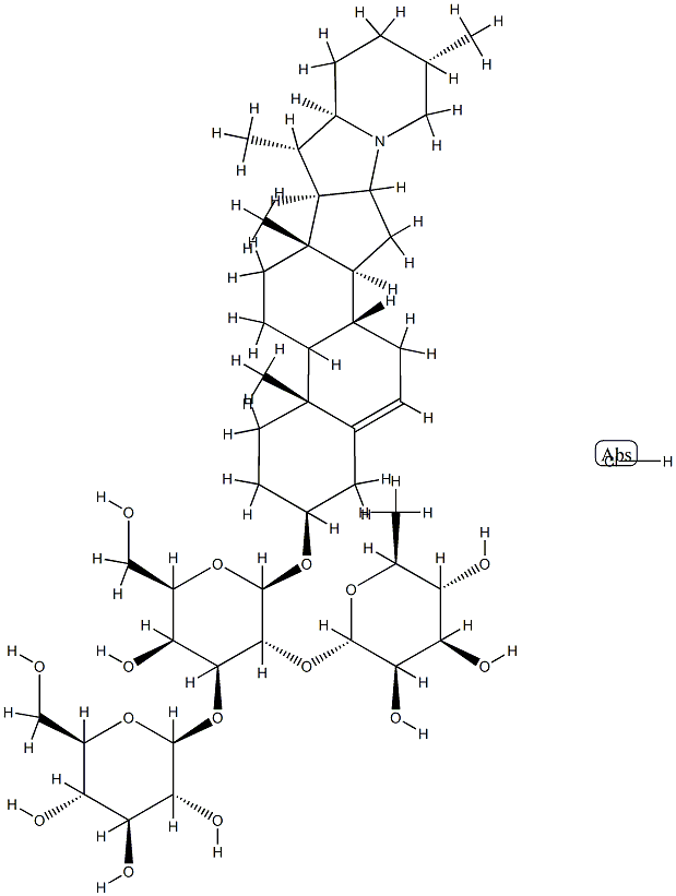 solanine hydrochloride 结构式