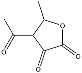 2-Pentulosonic acid, 3-acetyl-3,5-dideoxy-, gamma-lactone (9CI) Struktur