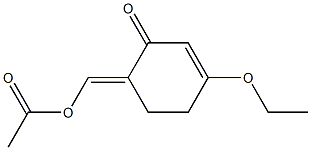 2-Cyclohexen-1-one,6-[(acetyloxy)methylene]-3-ethoxy-(9CI) Structure