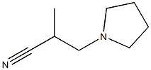 1-Pyrrolidinepropanenitrile,alpha-methyl-(9CI) Structure