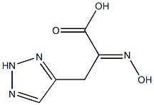 1H-1,2,3-Triazole-4-propanoicacid,alpha-(hydroxyimino)-(9CI) Structure
