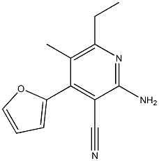 3-Pyridinecarbonitrile,2-amino-6-ethyl-4-(2-furanyl)-5-methyl-(9CI)|