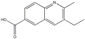 6-Quinolinecarboxylicacid,3-ethyl-2-methyl-(9CI),409346-69-6,结构式