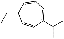 1,3,5-Cycloheptatriene,7-ethyl-3-(1-methylethyl)-(9CI) 化学構造式