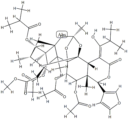 (15Z)-11α,12α-Diacetoxy-15-(1-hydroxy-2-methylpropylidene)phragmalin 30-acetate 3-(2-methylpropanoate)|