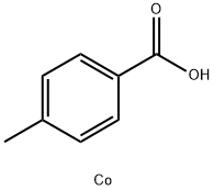 ビス(p-トルイル酸)コバルト(II) 化学構造式