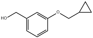 3-(cyclopropylmethoxy)benzenemethanol Struktur