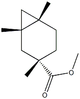 (1α,6α)-1,3,6-Trimethylbicyclo[4.1.0]heptane-3β-carboxylic acid methyl ester Structure