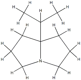 1H-Pyrrolizine,hexahydro-7a-(1-methylethyl)-(9CI) 结构式