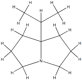 1H-Pyrrolizine,hexahydro-7a-(1-methylethyl)-(9CI) 化学構造式