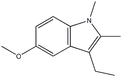 1H-Indole,3-ethyl-5-methoxy-1,2-dimethyl-(9CI) Structure