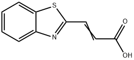 2-Propenoicacid,3-(2-benzothiazolyl)-(9CI) Structure