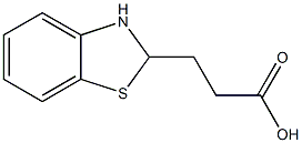 2-Benzothiazolepropanoicacid,2,3-dihydro-(9CI) Structure
