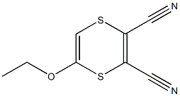 1,4-Dithiin-2,3-dicarbonitrile,5-ethoxy-(9CI) Struktur