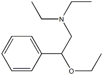β-Ethoxy-N,N-diethylbenzeneethanamine Struktur